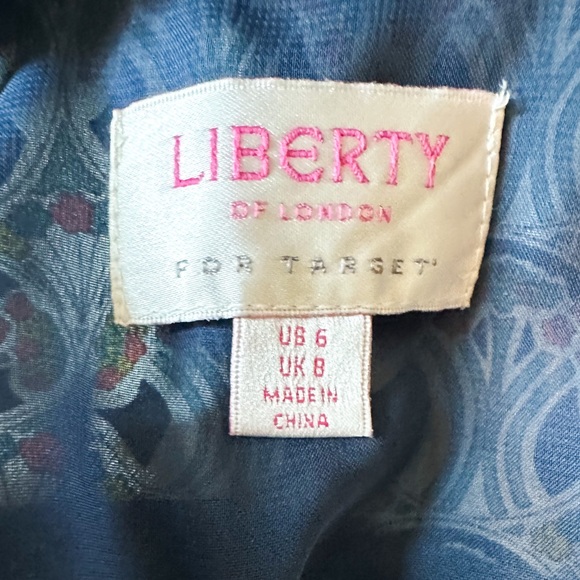 Liberty of London for Target pleated ruffle cross strap dress. - Picture 3 of 7